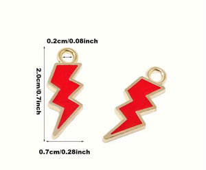 The Enamel Lighting Bolt Charm