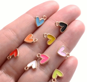 The Enamel Heart Charm