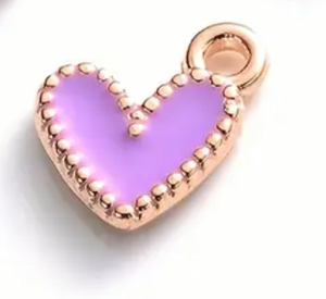 The Enamel Heart Charm