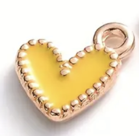 The Enamel Heart Charm