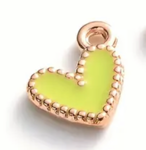 The Enamel Heart Charm