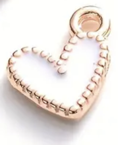 The Enamel Heart Charm