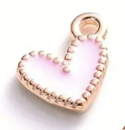 The Enamel Heart Charm