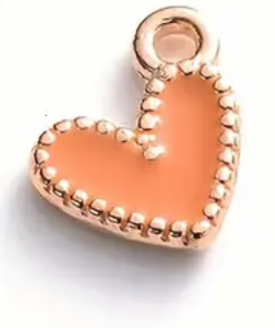 The Enamel Heart Charm