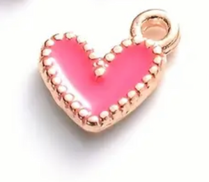 The Enamel Heart Charm