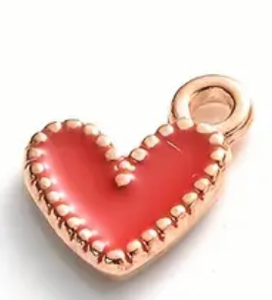 The Enamel Heart Charm