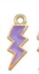 The Enamel Lighting Bolt Charm