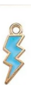 The Enamel Lighting Bolt Charm