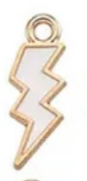 The Enamel Lighting Bolt Charm