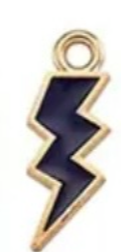 The Enamel Lighting Bolt Charm