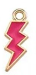 The Enamel Lighting Bolt Charm