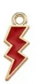 The Enamel Lighting Bolt Charm