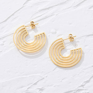 The Deco Hoop Earring