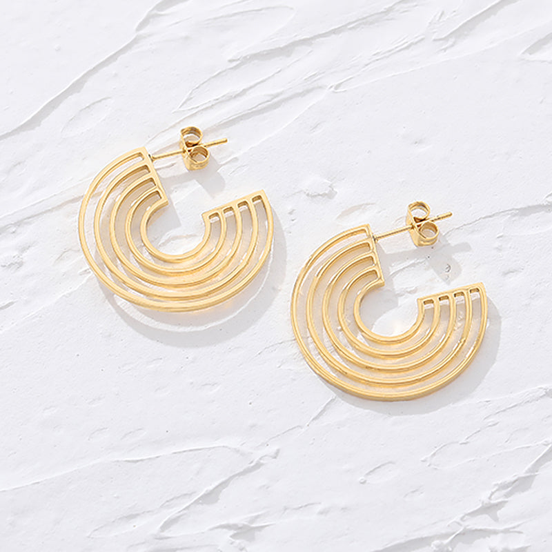 The Deco Hoop Earring