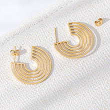 Load image into Gallery viewer, The Deco Hoop Earring
