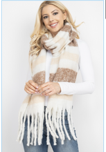 Load image into Gallery viewer, The Aubrey Striped Scarf
