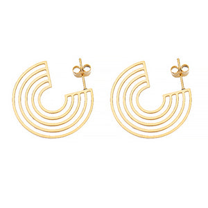 The Deco Hoop Earring